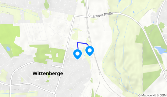 Kartenausschnitt Wittenberge
